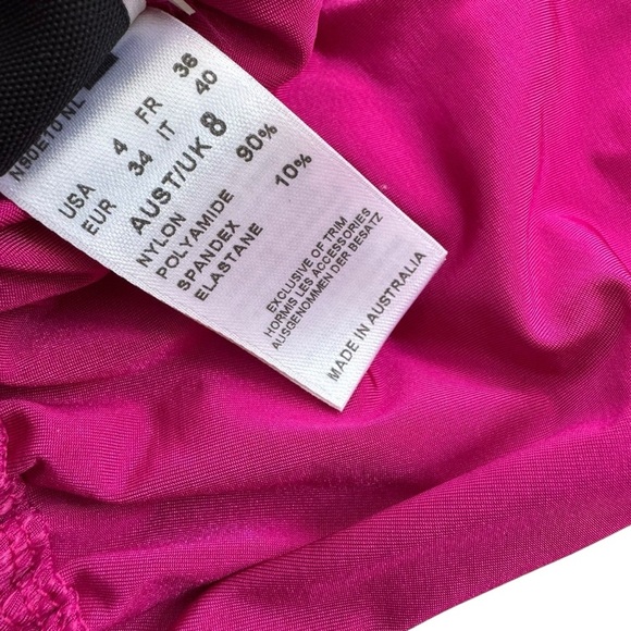 NEW Jets by Jessika Allen Bikini Set Magenta Pink Size 4 - Picture 8 of 12